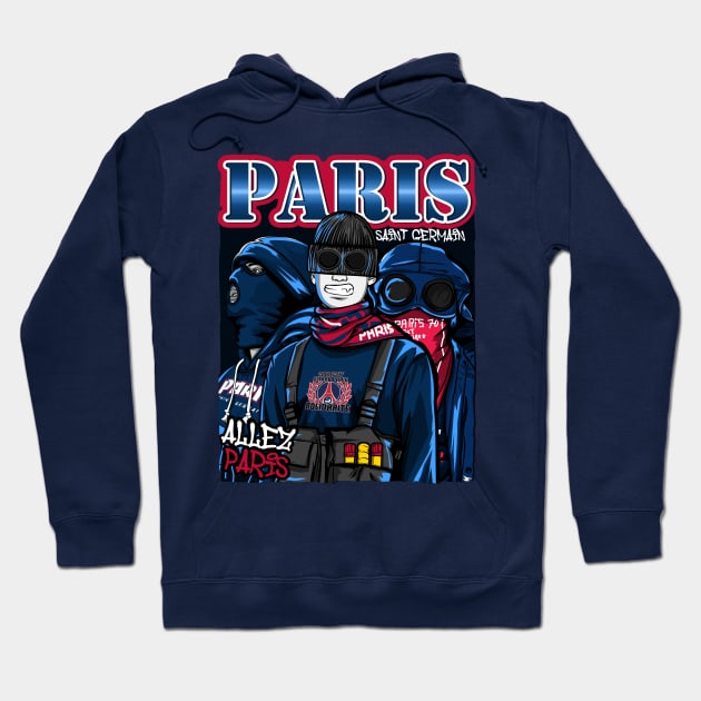 Ultras paris Hoodie by lounesartdessin